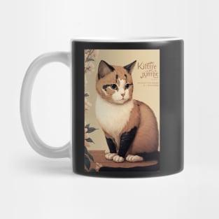 brown and white cat - Japanese style Mug